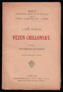 George Gordon Byron Byron: Vězeň Chillonský