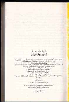 Paris B.A.: Vězeňkyně