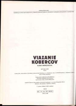 Elena Androvičová: Viazanie kobercov