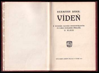 Hermann Bahr: Vídeň