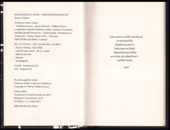 William Styron: Viditelná temnota