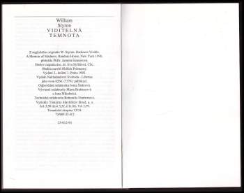 William Styron: Viditelná temnota