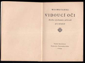 Miloš Seifert: Vidoucí oči