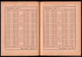 Walther Greve: Vierstellige Logarithmische und Trigonometrische Tafeln
