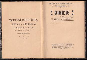 Stanisław Przybyszewski: Vigilie