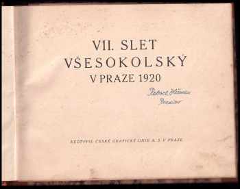 VII. slet všesokolský v Praze 1920.