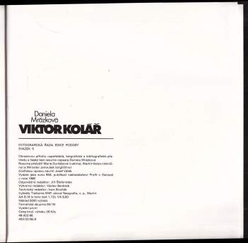 Daniela Mrázková: Viktor Kolář