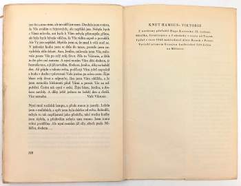 Knut Hamsun: Viktorie