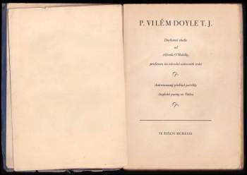 Alfred O'Rahilly: Vilém Doyle T.J