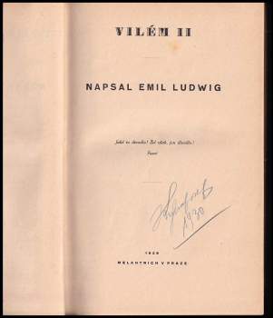 Emil Ludwig: Vilém II