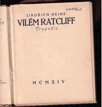 Heinrich Heine: Vilém Ratcliff : tragedie