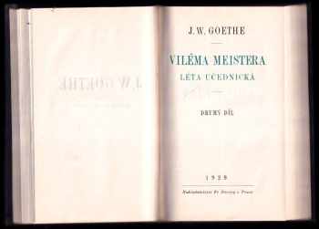 Johann Wolfgang von Goethe: Viléma Meistra léta učednická