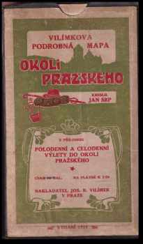 Vilímkova podrobná mapa okolí pražského