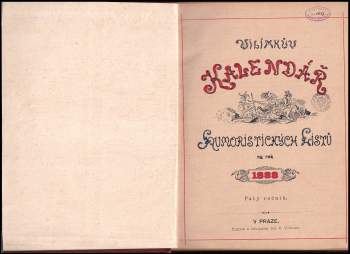 Vilímkův humoristický kalendář na obyčejný rok 1888
