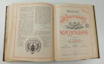 K Mašek: Vilímkův humoristický kalendář na přestupný rok 1896 + Kalendář na obyčejný rok 1897 + 1898