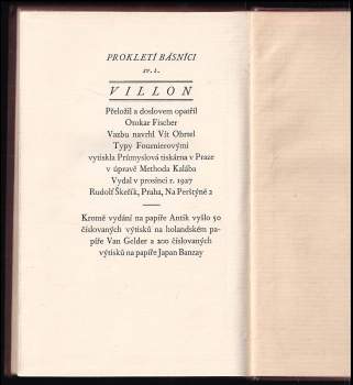 François Villon: Villon