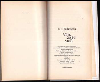 P. D James: Vím, že jsi vrah