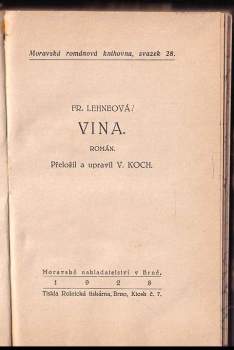 Fr Lehne: Vina