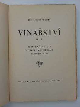 Josef Průcha: Vinařství