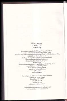 Marie Lacrosse: Vinařství