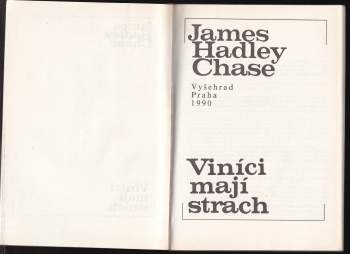 James Hadley Chase: Viníci mají strach