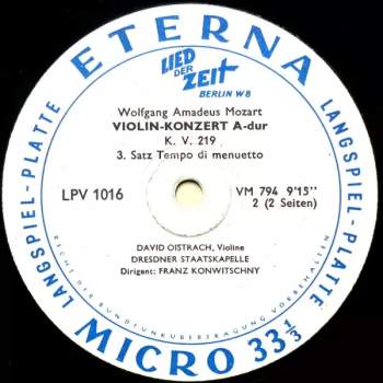 Wolfgang Amadeus Mozart: Violin-Konzert A-dur, K. V. 219