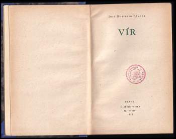 José Eustasio Rivera: Vír