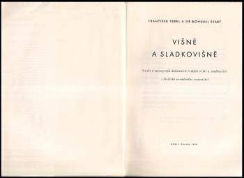 Bohumil Starý: Višně a sladkovišně