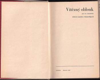 Erich Maria Remarque: Vítězný oblouk