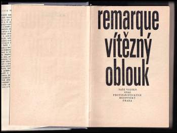 Erich Maria Remarque: Vítězný oblouk