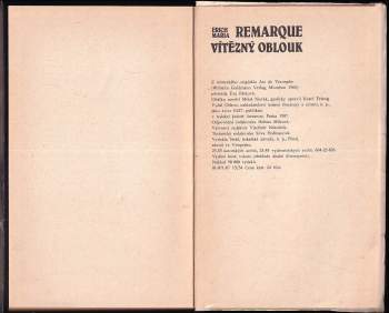 Erich Maria Remarque: Vítězný oblouk