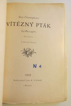Zdeněk Burian: Vítězný pták