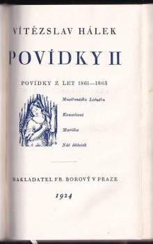 Vítězslav Hálek: Povídky II