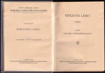 Bohumil Zahradník-Brodský: Vítězství lásky