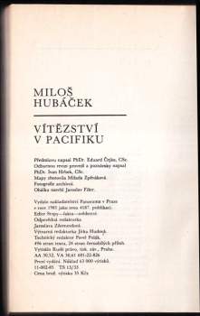 Miloš Hubáček: Vítězství v Pacifiku