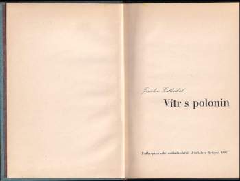 Jaroslav Zatloukal: Vítr s polonin