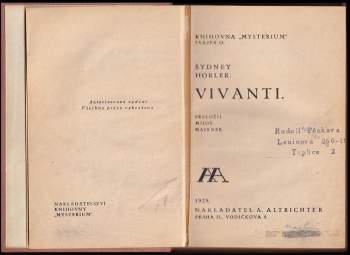 Sydney Horler: Vivanti