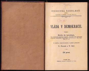 Émile De Laveley: Vláda v demokracii