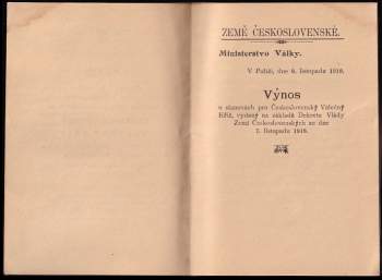 Vláda zemí československých