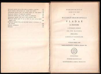 Niccolò Machiavelli: Vladař