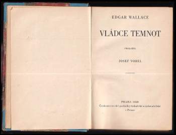 Edgar Wallace: Vládce temnot