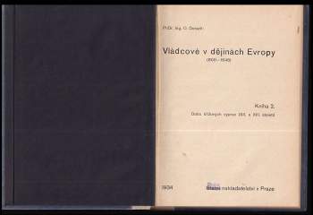 Otakar Dorazil: Vládcové v dějinách Evropy (800-1648)