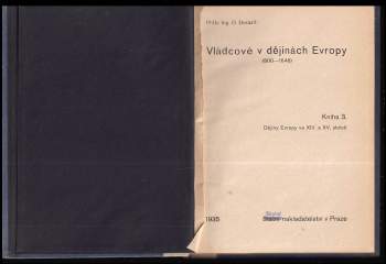 Otakar Dorazil: Vládcové v dějinách Evropy (800-1648)