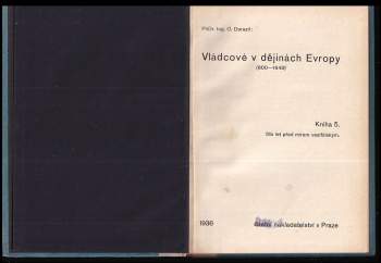 Otakar Dorazil: Vládcové v dějinách Evropy (800-1648)