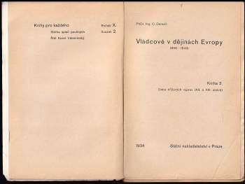 Otakar Dorazil: Vládcové v dějinách Evropy (800-1648)