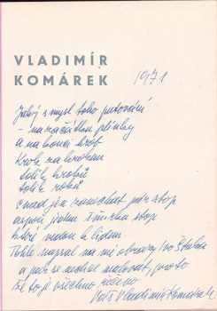 Jiří David: Vladimír Komárek