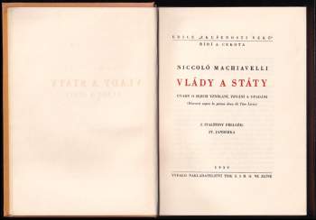 Niccolò Machiavelli: Vlády a státy