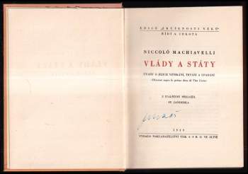 Niccolò Machiavelli: Vlády a státy