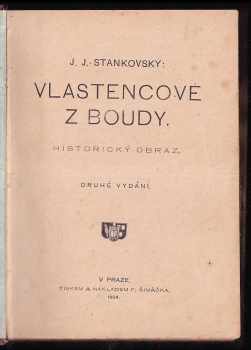 Josef Jiří Stankovský: Vlastencové z Boudy