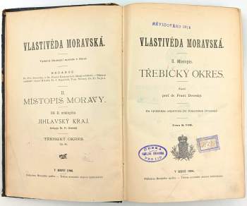 František Dvorský: Vlastivěda moravská - Místopis II.
